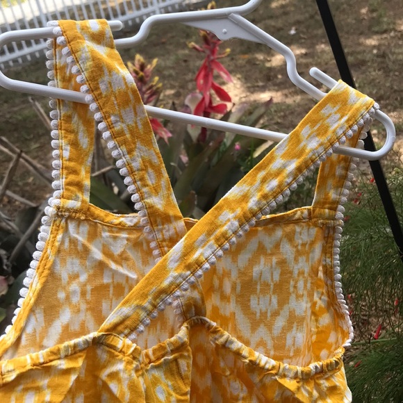 Old Navy Girls Size XL (14)  Yellow print Romper - Picture 4 of 6